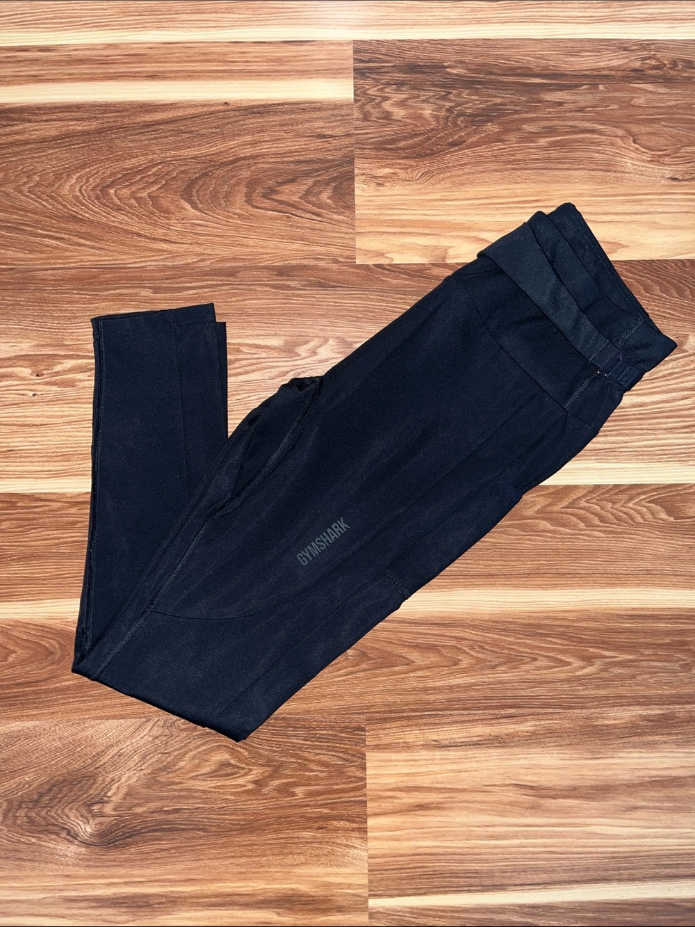 Gymshark Black Workout Leggings with Logo Detail